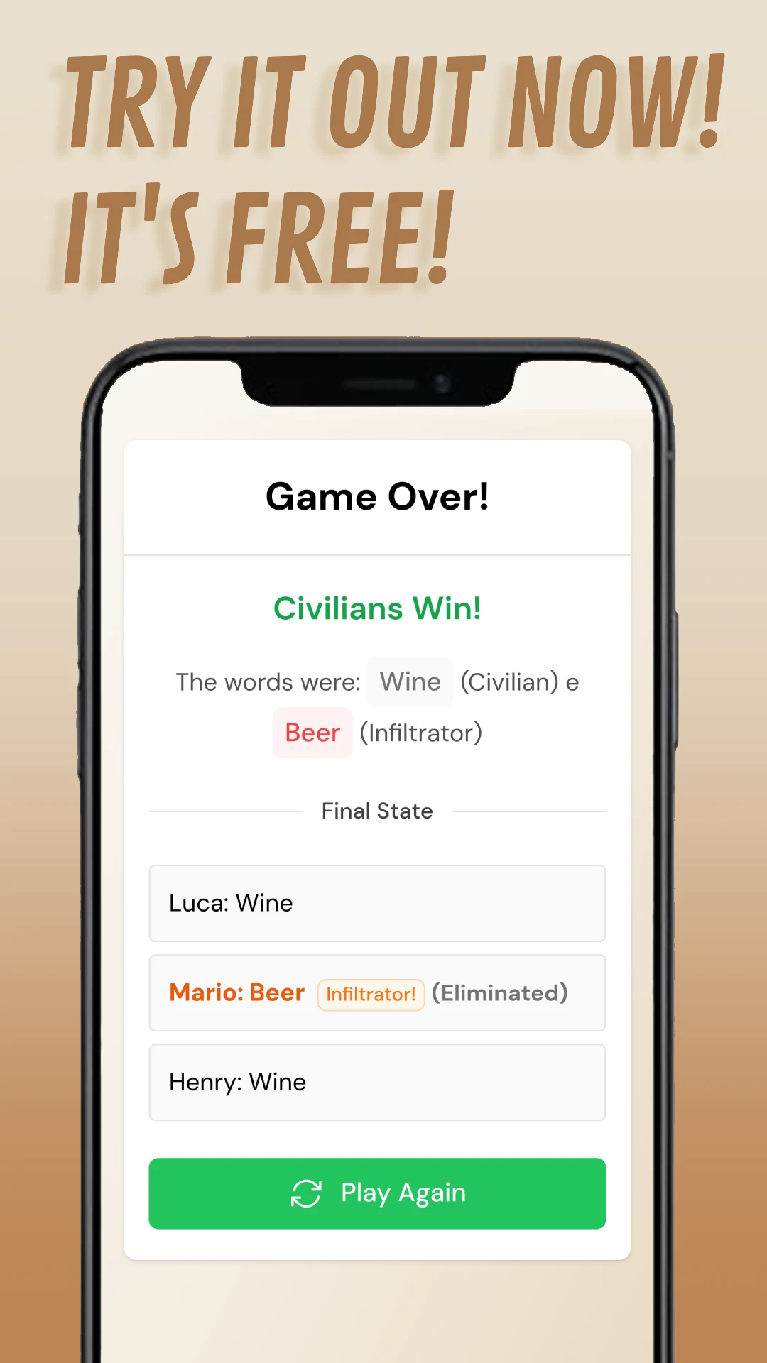 Infiltrator: Find the Spy Game screenshot
